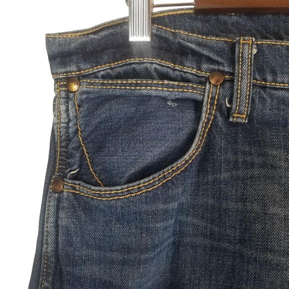 Wrangler Jeans Men's 35x36 Blue Retro Slim Boot Medium Wash‎ Cowboy Denim 77MWZ - Picture 16 of 16